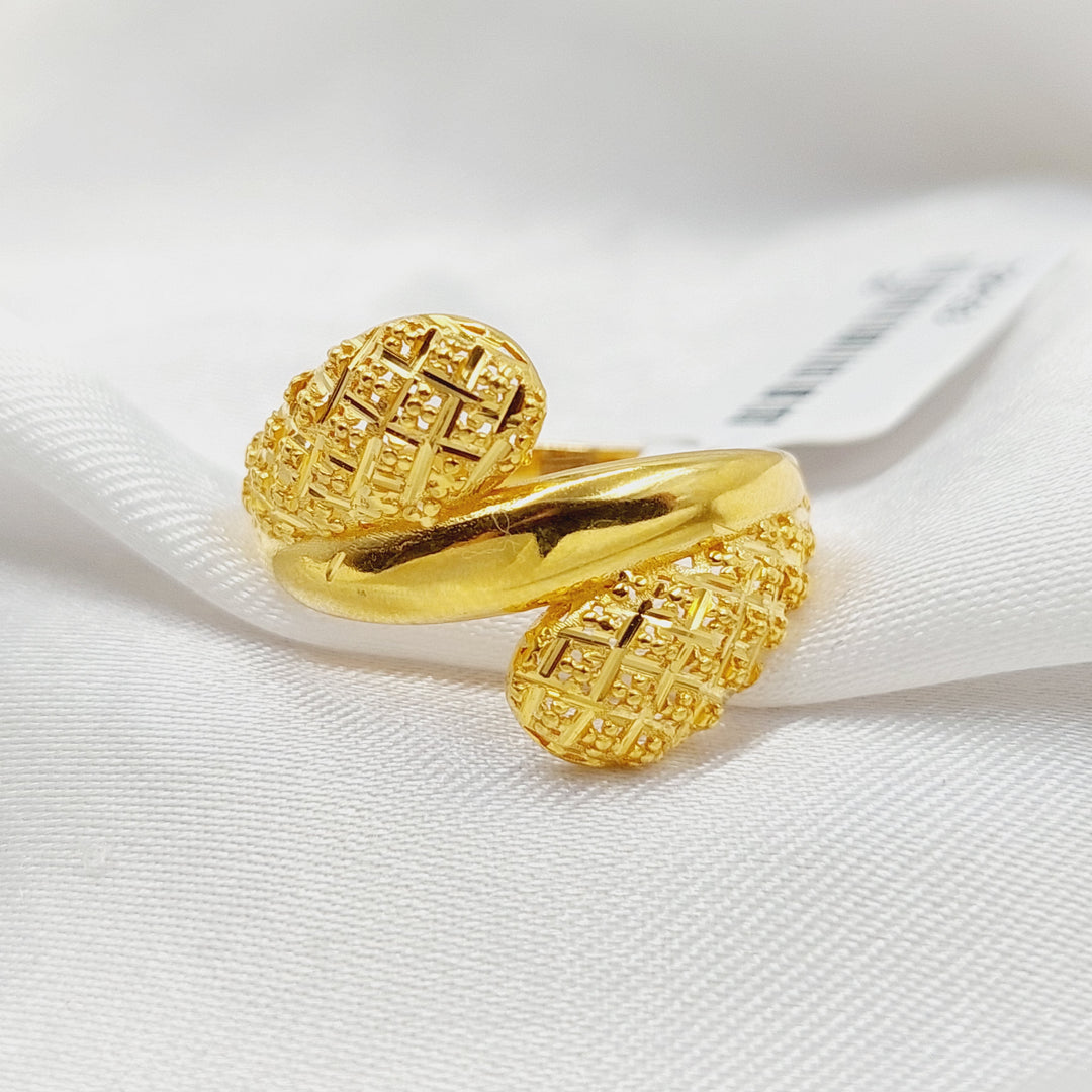Belt Ring  Made Of 21K Yellow Gold by Saeed Jewelry-29153