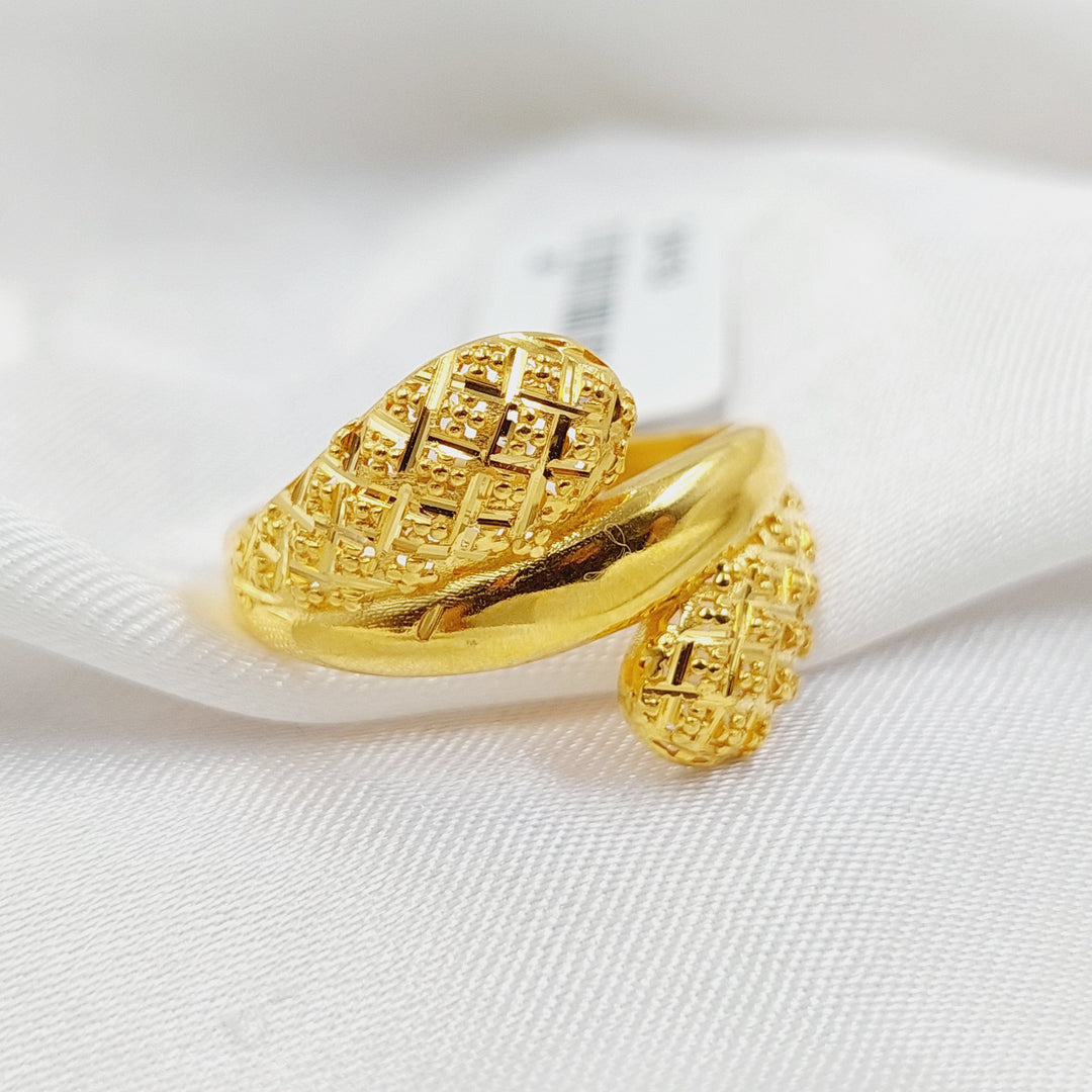 Belt Ring  Made Of 21K Yellow Gold by Saeed Jewelry-29153
