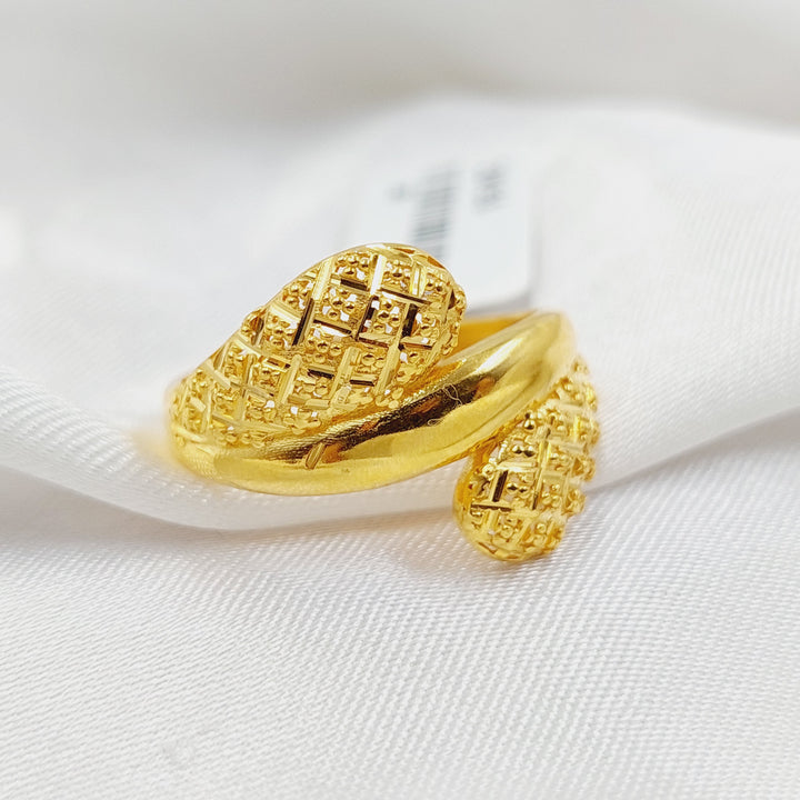 Belt Ring  Made Of 21K Yellow Gold by Saeed Jewelry-29153