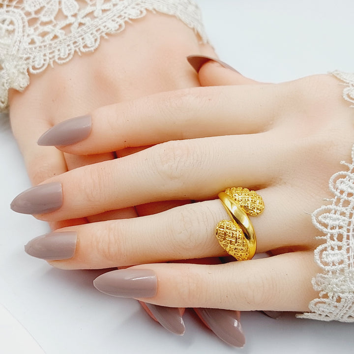 Belt Ring  Made Of 21K Yellow Gold by Saeed Jewelry-29153