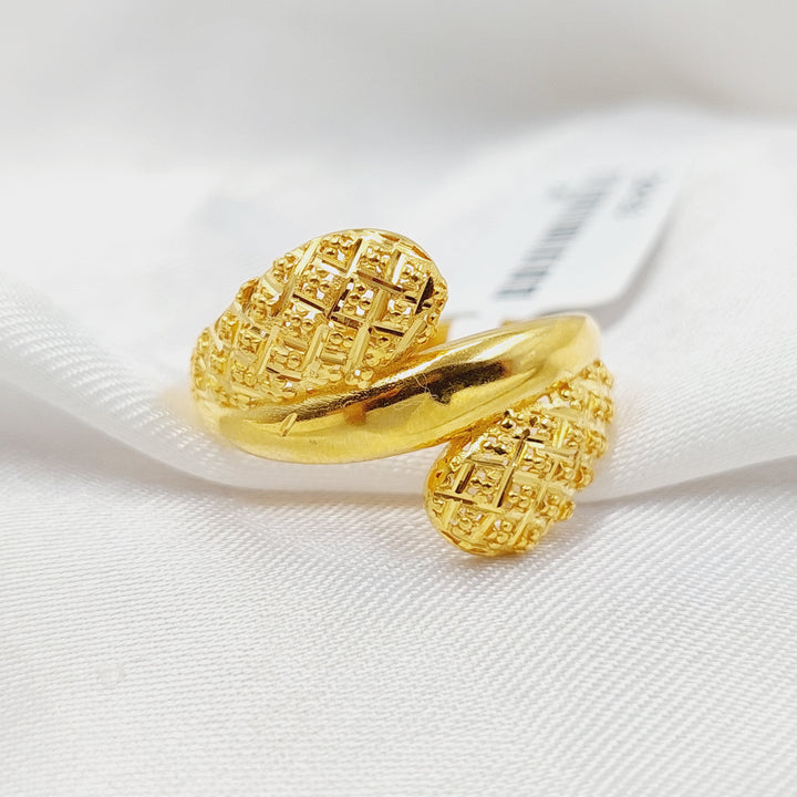 Belt Ring  Made Of 21K Yellow Gold by Saeed Jewelry-29153