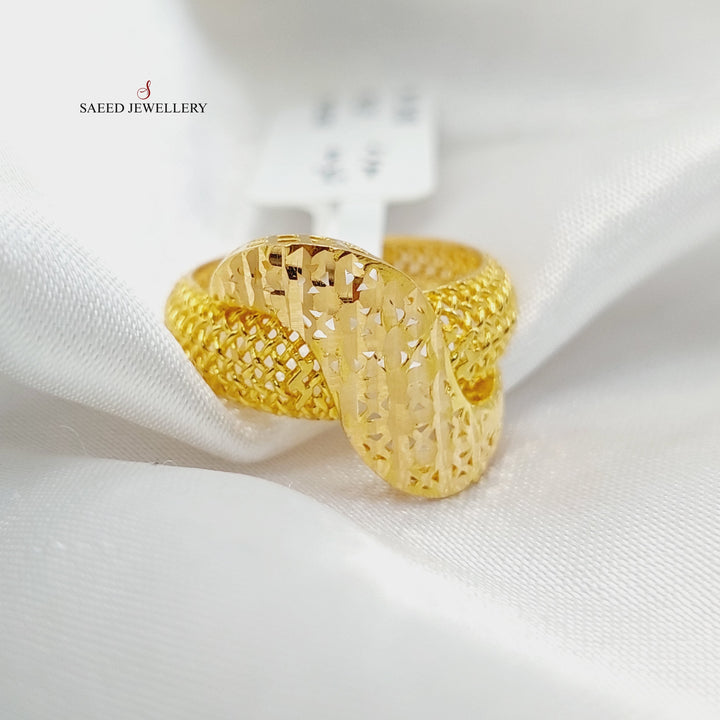 Belt Ring  Made Of 21K Yellow Gold by Saeed Jewelry-29255