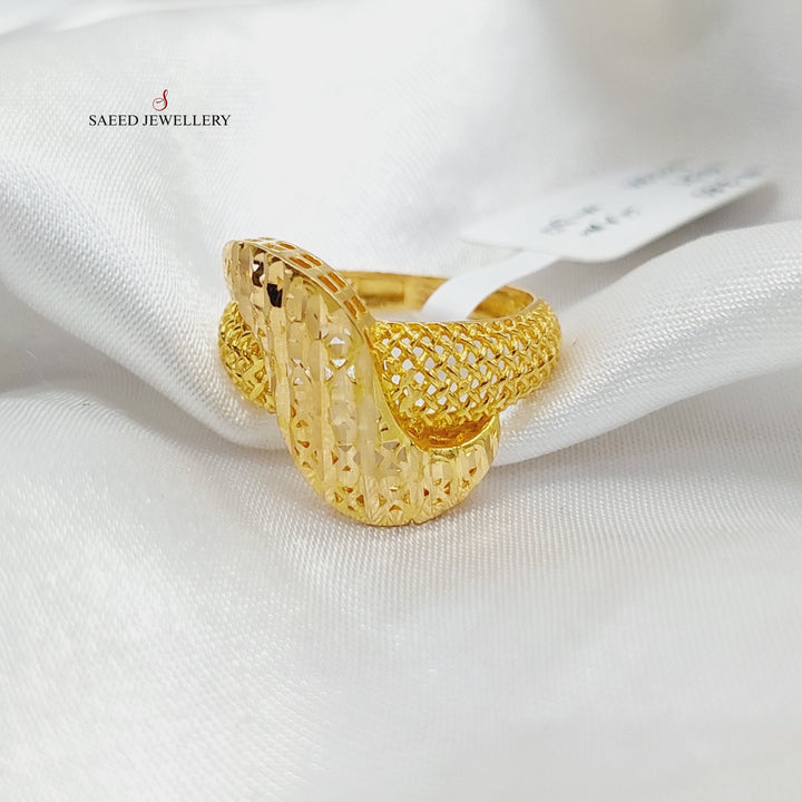 Belt Ring  Made Of 21K Yellow Gold by Saeed Jewelry-29255