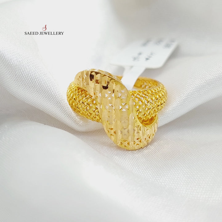 Belt Ring  Made Of 21K Yellow Gold by Saeed Jewelry-29255