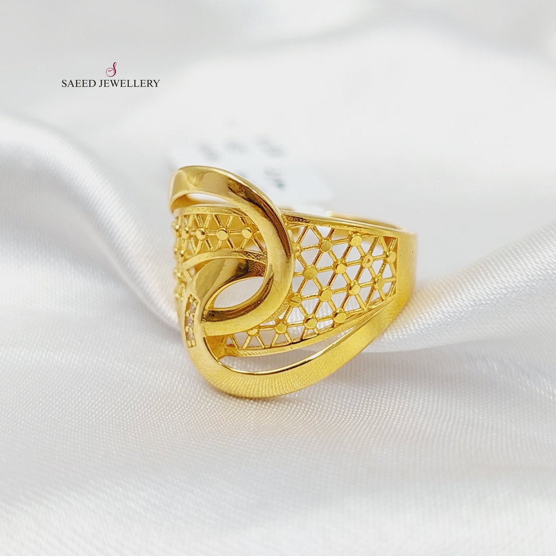 Belt Ring  Made Of 21K Yellow Gold by Saeed Jewelry-29951