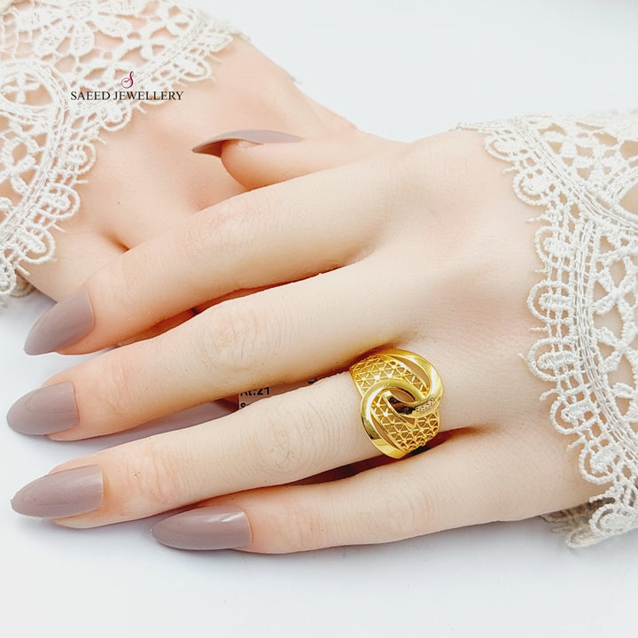 Belt Ring  Made Of 21K Yellow Gold by Saeed Jewelry-29951
