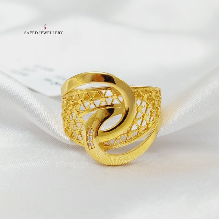 Belt Ring  Made Of 21K Yellow Gold by Saeed Jewelry-29951