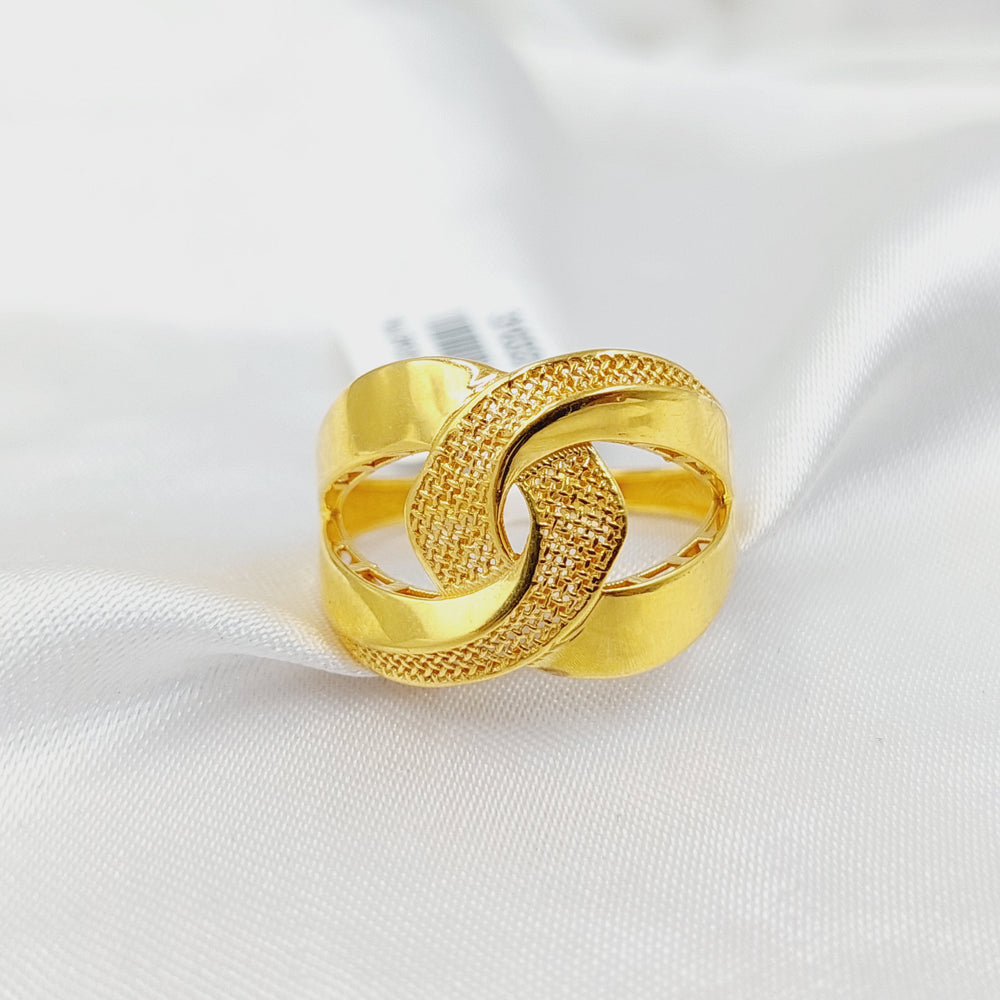 Belt Ring  Made of 21K Yellow Gold by Saeed Jewelry-31033