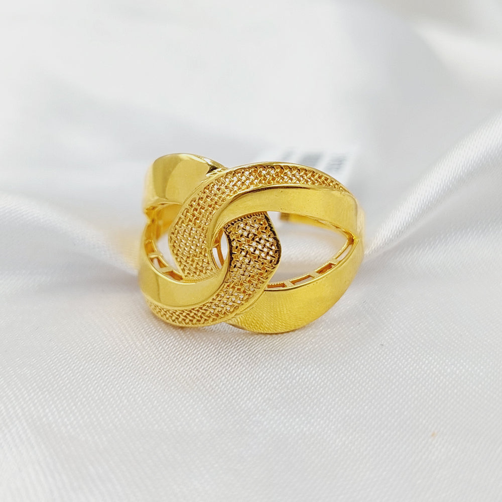 Belt Ring  Made of 21K Yellow Gold by Saeed Jewelry-31035