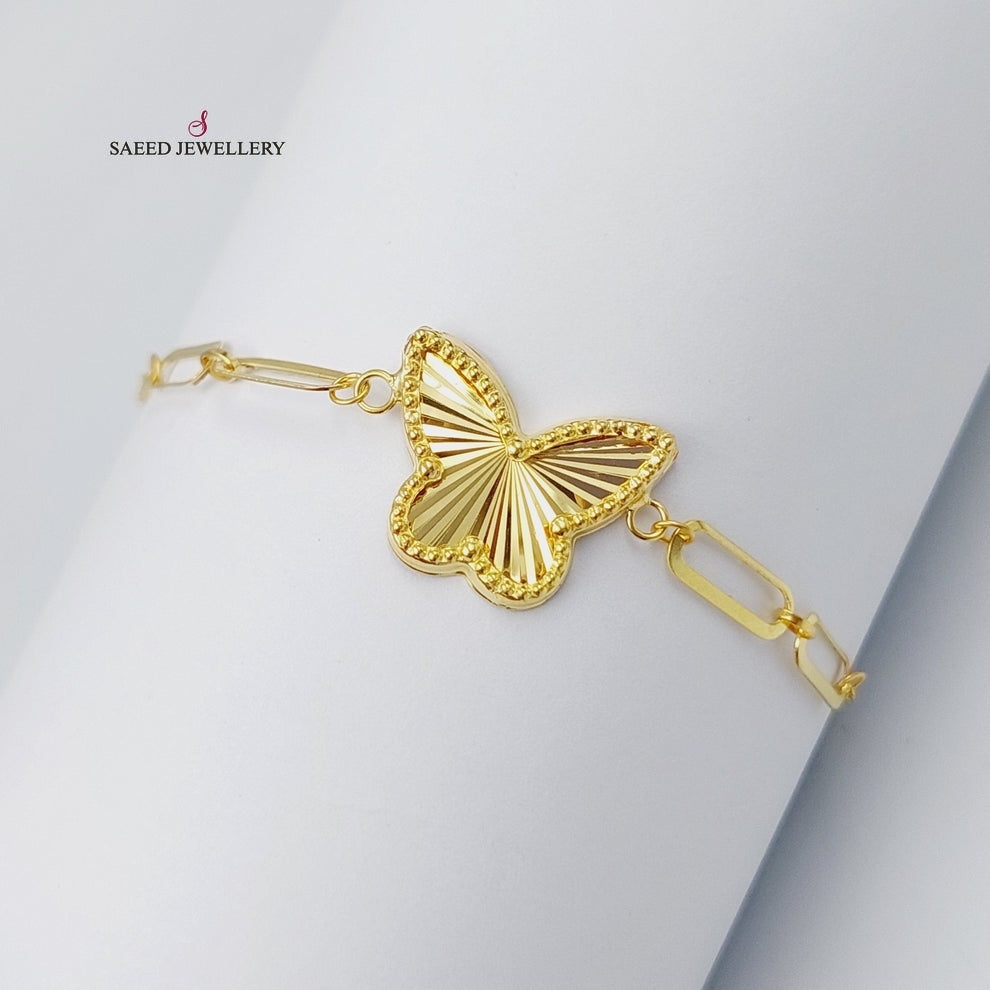 Butterfly Bracelet  Made Of 18K Yellow Gold by Saeed Jewelry-29649