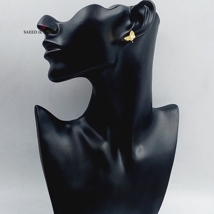 Butterfly Earrings  Made Of 18K Yellow Gold by Saeed Jewelry-29626