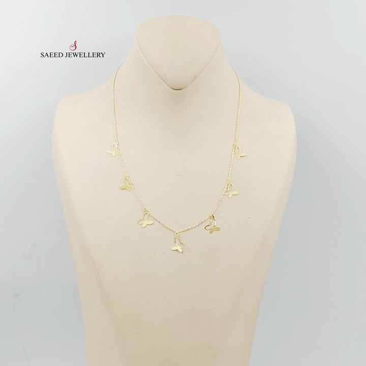 Butterfly Necklace  Made Of 18K Yellow Gold by Saeed Jewelry-29267