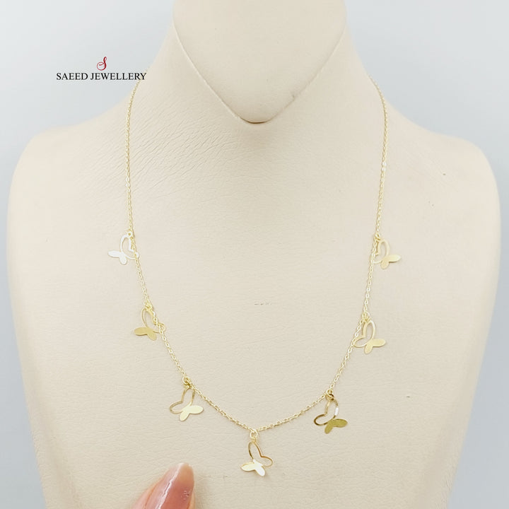 Butterfly Necklace  Made Of 18K Yellow Gold by Saeed Jewelry-29267
