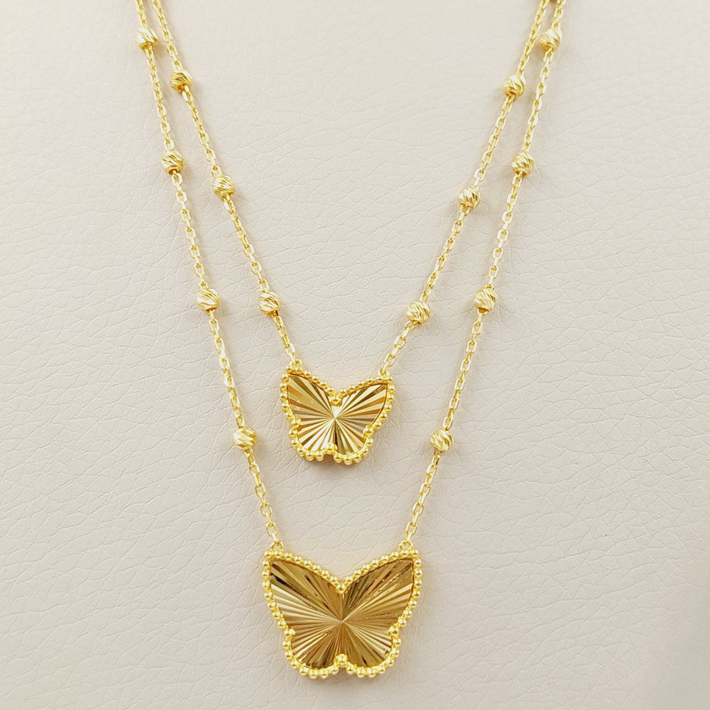 Butterfly Necklace  Made Of 21K Yellow Gold by Saeed Jewelry-28695