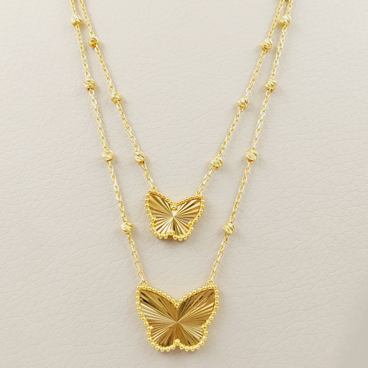 Butterfly Necklace  Made Of 21K Yellow Gold by Saeed Jewelry-28695