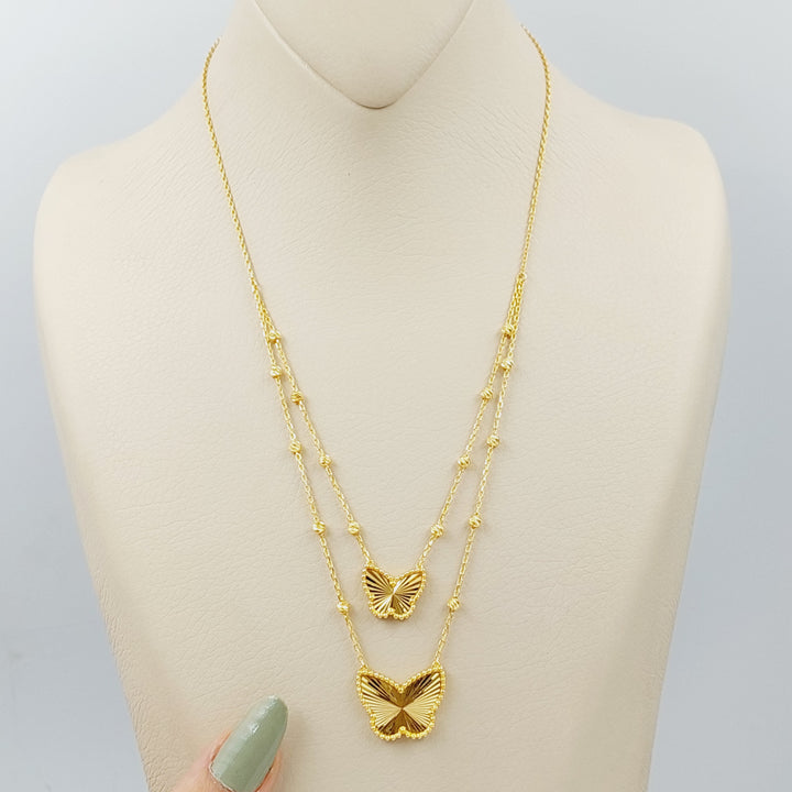 Butterfly Necklace  Made Of 21K Yellow Gold by Saeed Jewelry-28695