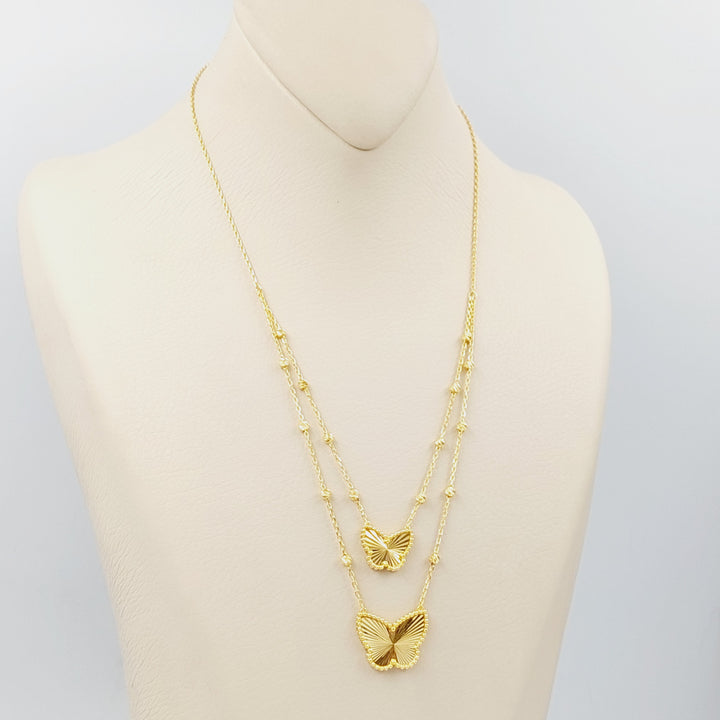 Butterfly Necklace  Made Of 21K Yellow Gold by Saeed Jewelry-28695