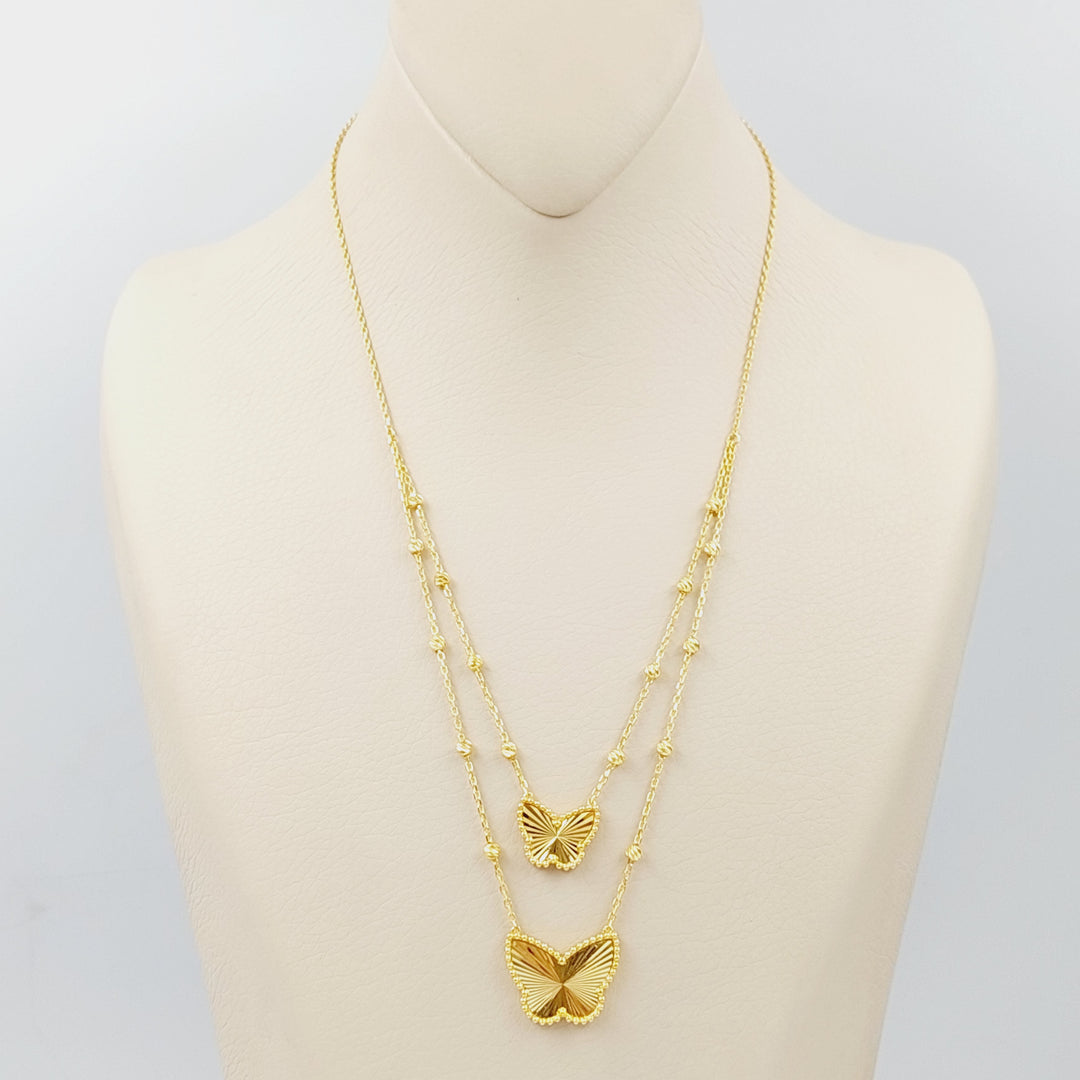 Butterfly Necklace  Made Of 21K Yellow Gold by Saeed Jewelry-28695