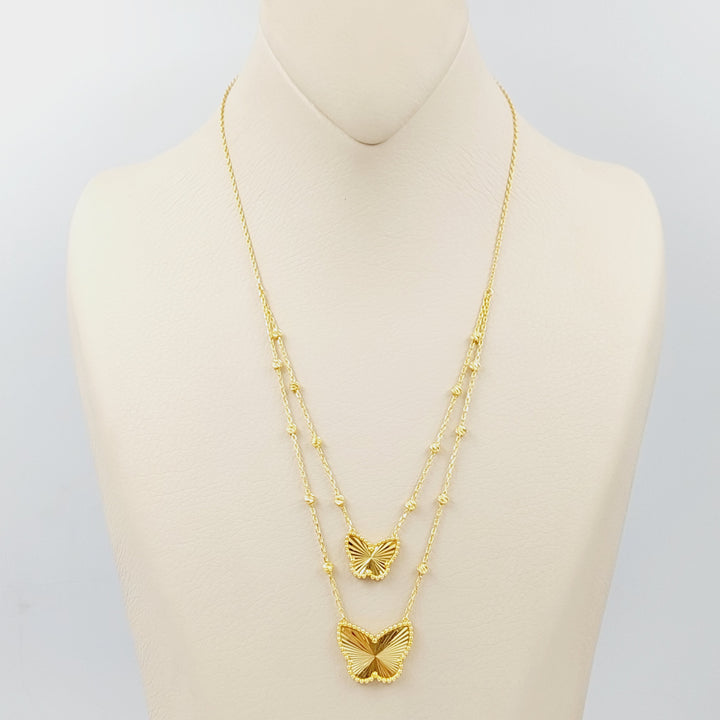 Butterfly Necklace  Made Of 21K Yellow Gold by Saeed Jewelry-28695