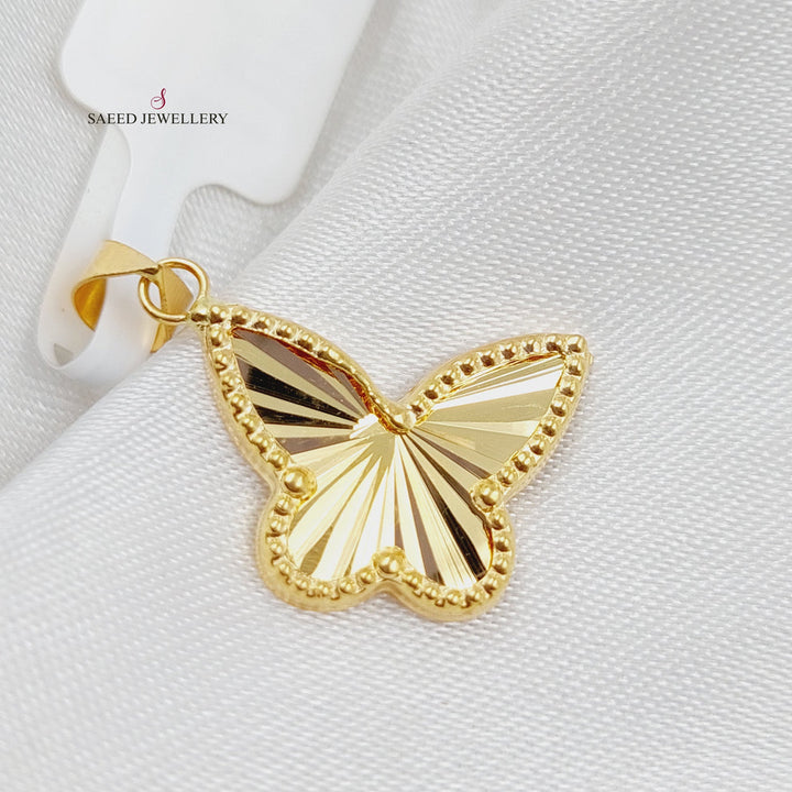 Butterfly Pendant Made Of 18K Yellow Gold by Saeed Jewelry-28517