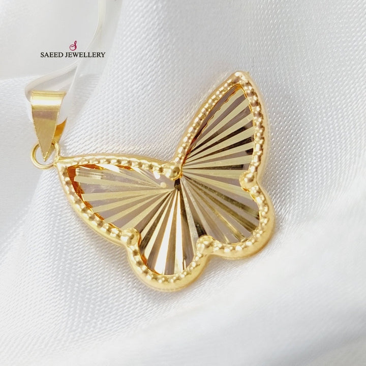 Butterfly Pendant  Made Of 18K Yellow Gold by Saeed Jewelry-29645