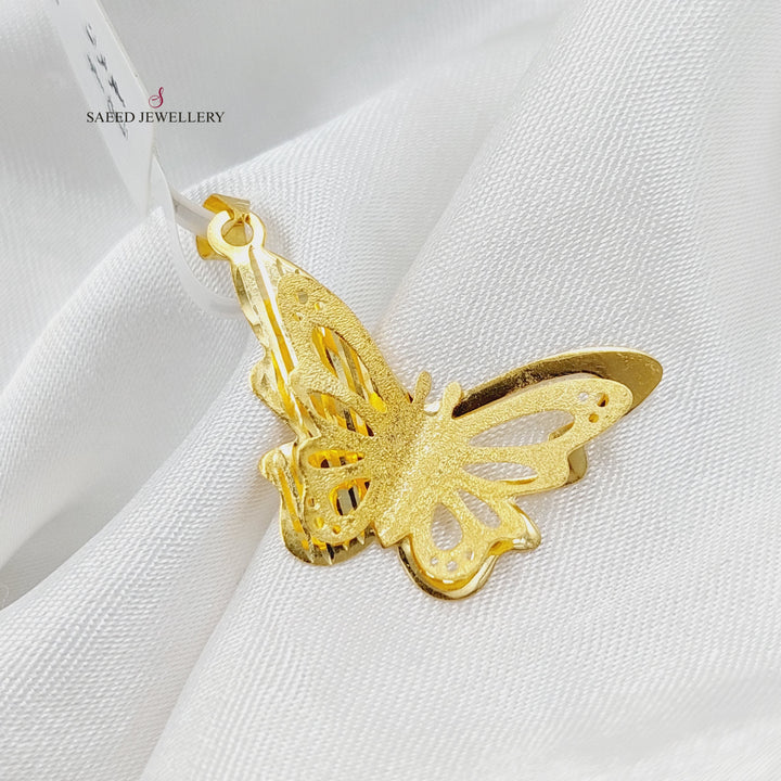 Butterfly Pendant  Made Of 18K Yellow Gold by Saeed Jewelry-29646