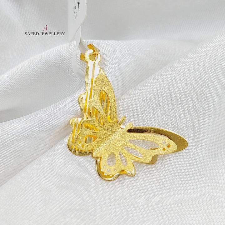 Butterfly Pendant  Made Of 18K Yellow Gold by Saeed Jewelry-29646