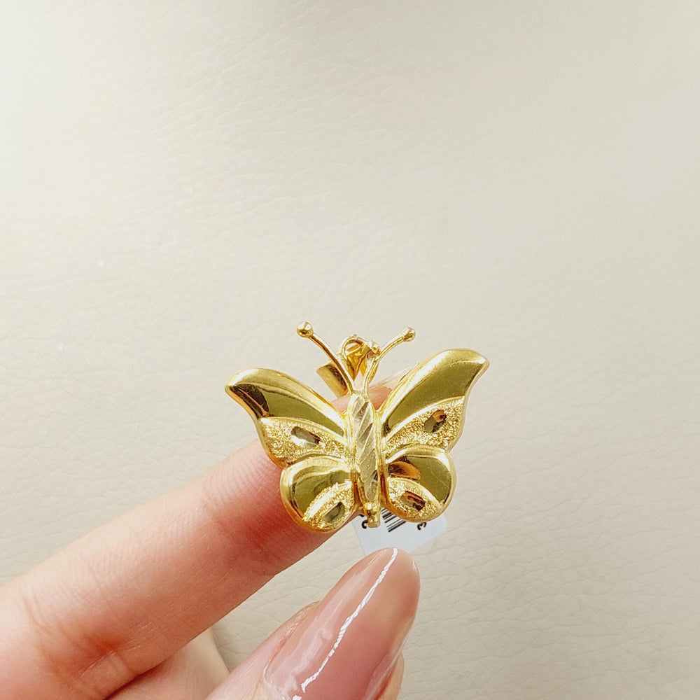 Butterfly Pendant  Made of 21K Yellow Gold by Saeed Jewelry-31062