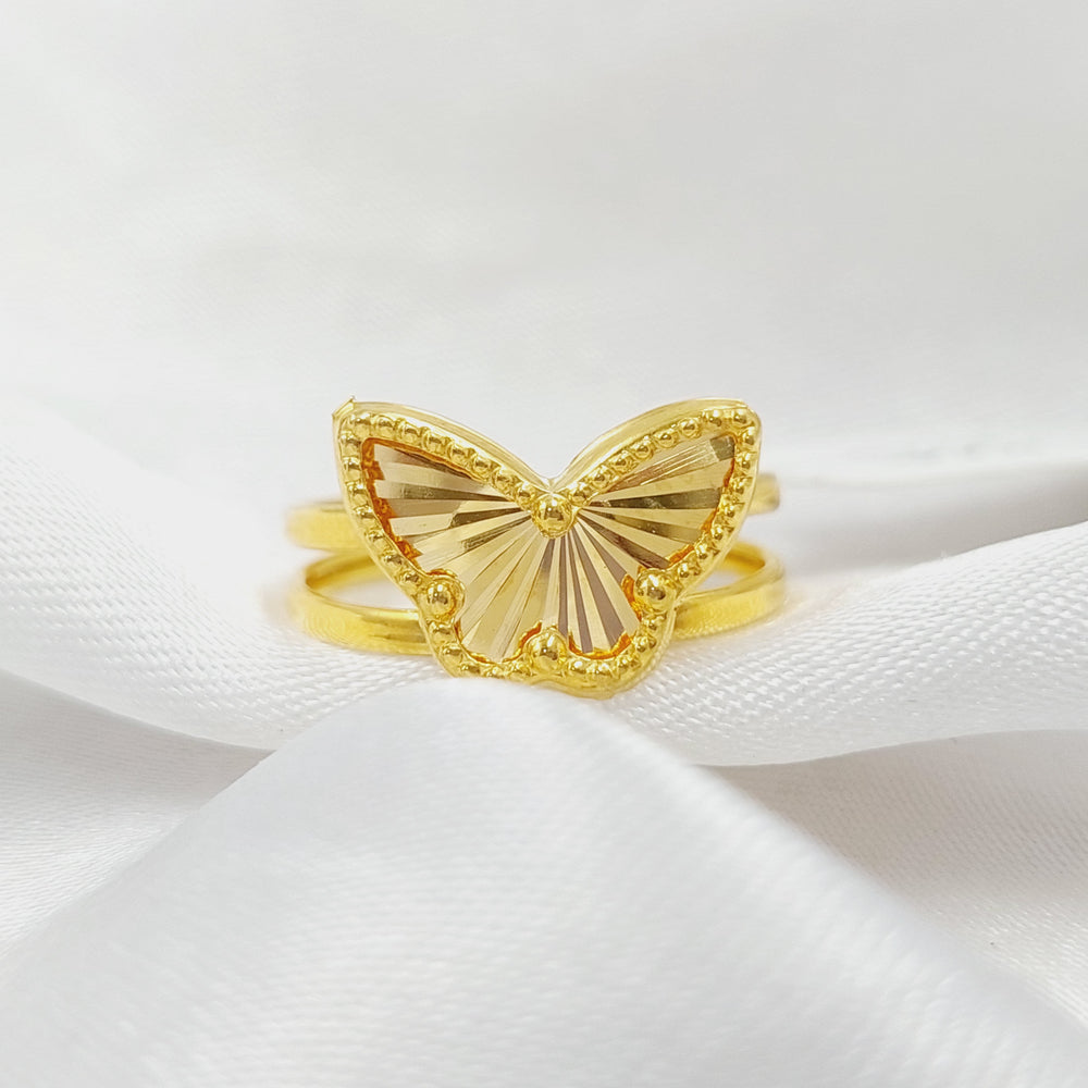 Butterfly Ring Made Of 18K Yellow Gold by Saeed Jewelry-28515