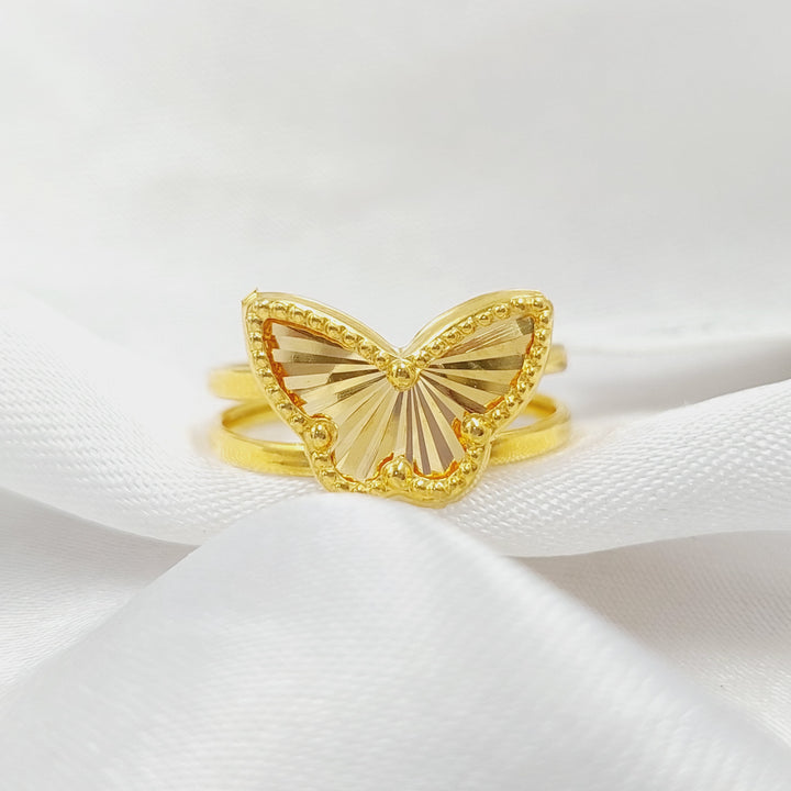 Butterfly Ring Made Of 18K Yellow Gold by Saeed Jewelry-28515