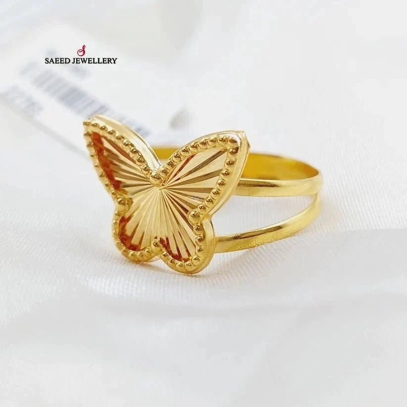 Butterfly Ring  Made Of 18K Yellow Gold by Saeed Jewelry-28833