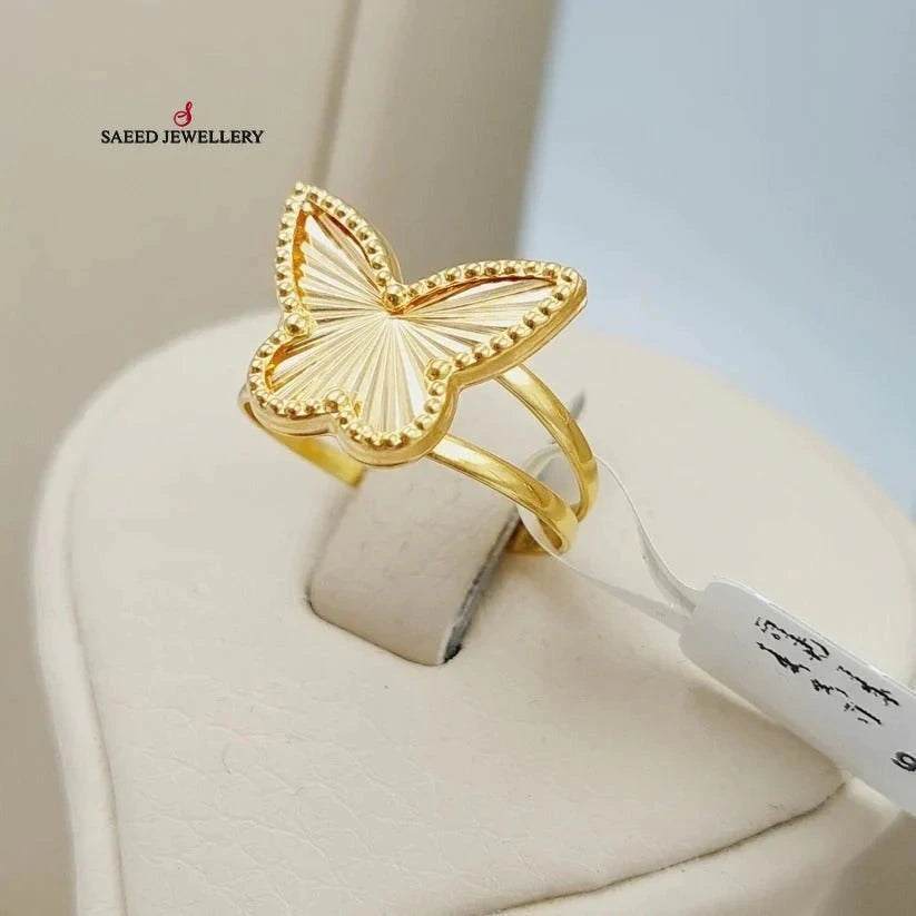 Butterfly Ring  Made Of 18K Yellow Gold by Saeed Jewelry-28833