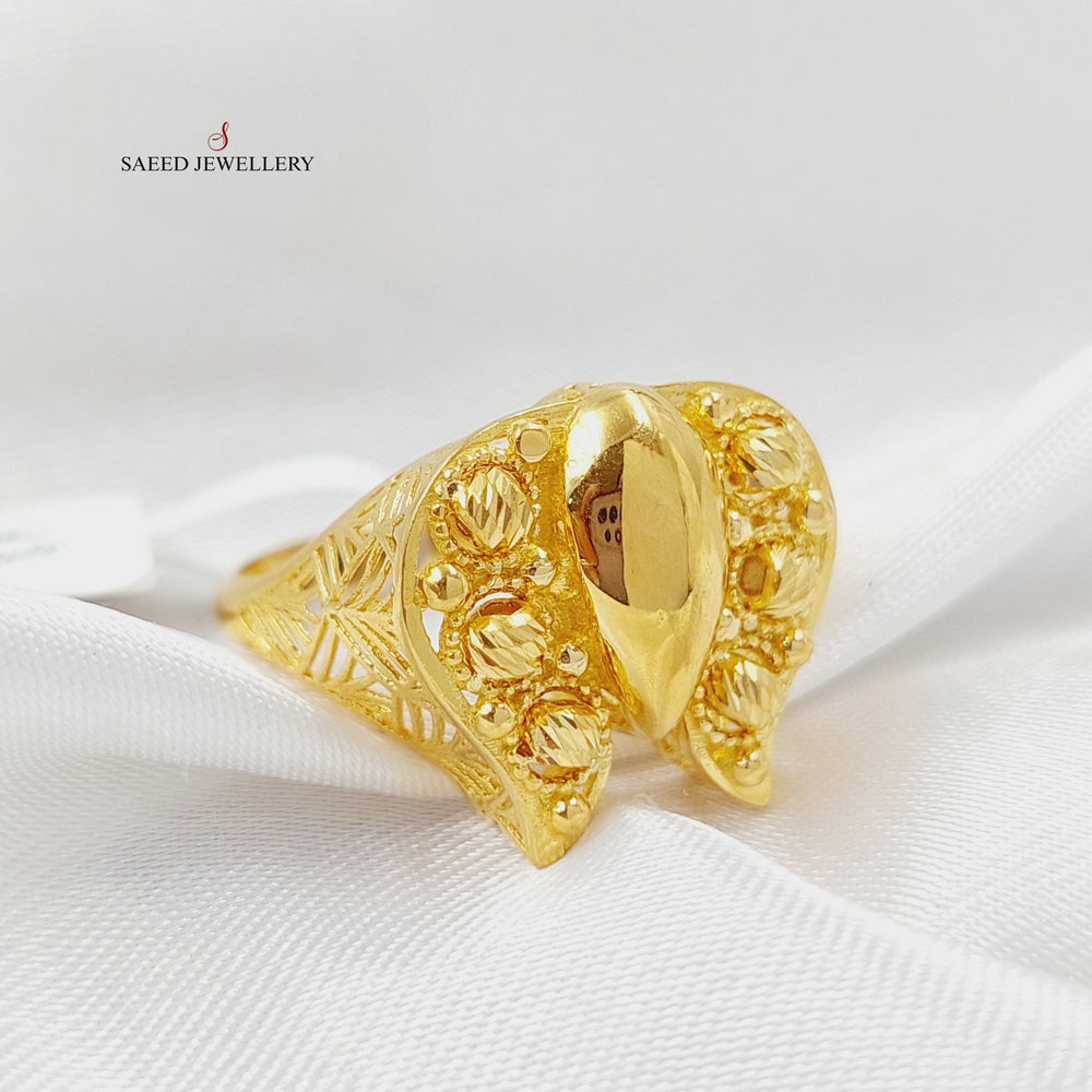 Butterfly Ring Made Of 21K Yellow Gold by Saeed Jewelry-28497
