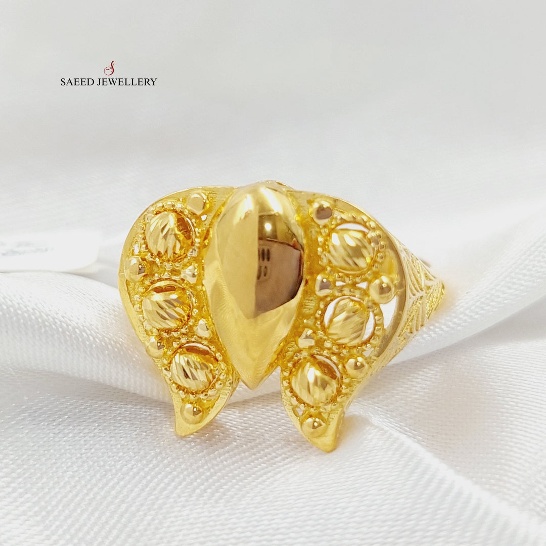 Butterfly Ring Made Of 21K Yellow Gold by Saeed Jewelry-28497