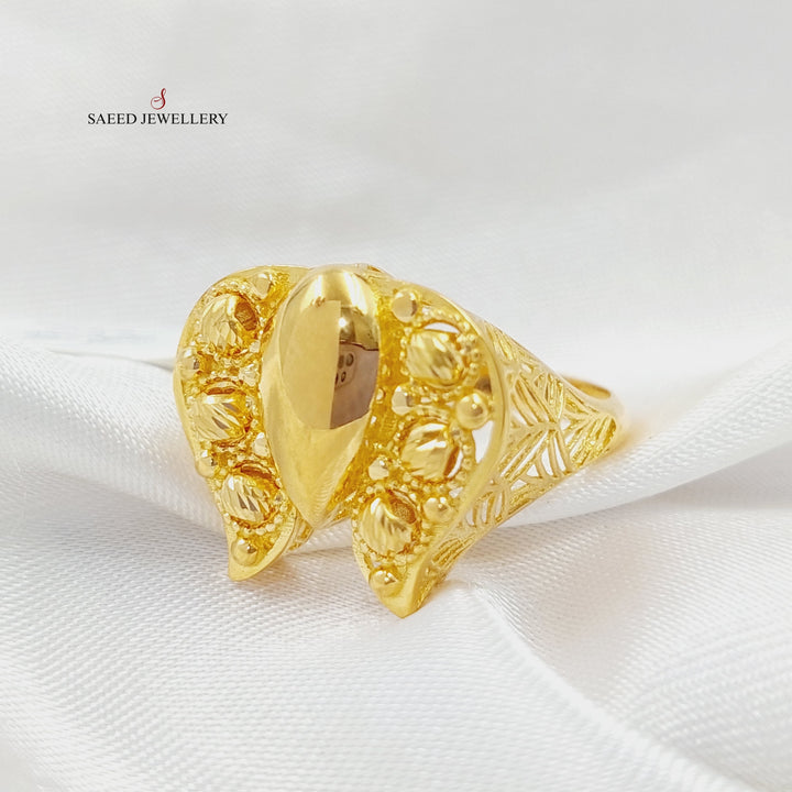 Butterfly Ring Made Of 21K Yellow Gold by Saeed Jewelry-28497