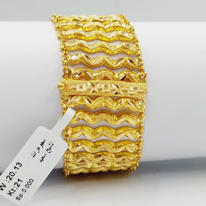 Carpet Bracelet  Made Of 21K Yellow Gold by Saeed Jewelry-28875