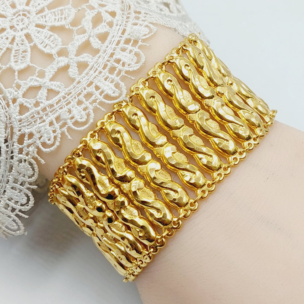 Carpet Bracelet  Made Of 21K Yellow Gold by Saeed Jewelry-29253