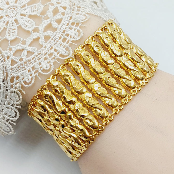 Carpet Bracelet  Made Of 21K Yellow Gold by Saeed Jewelry-29253