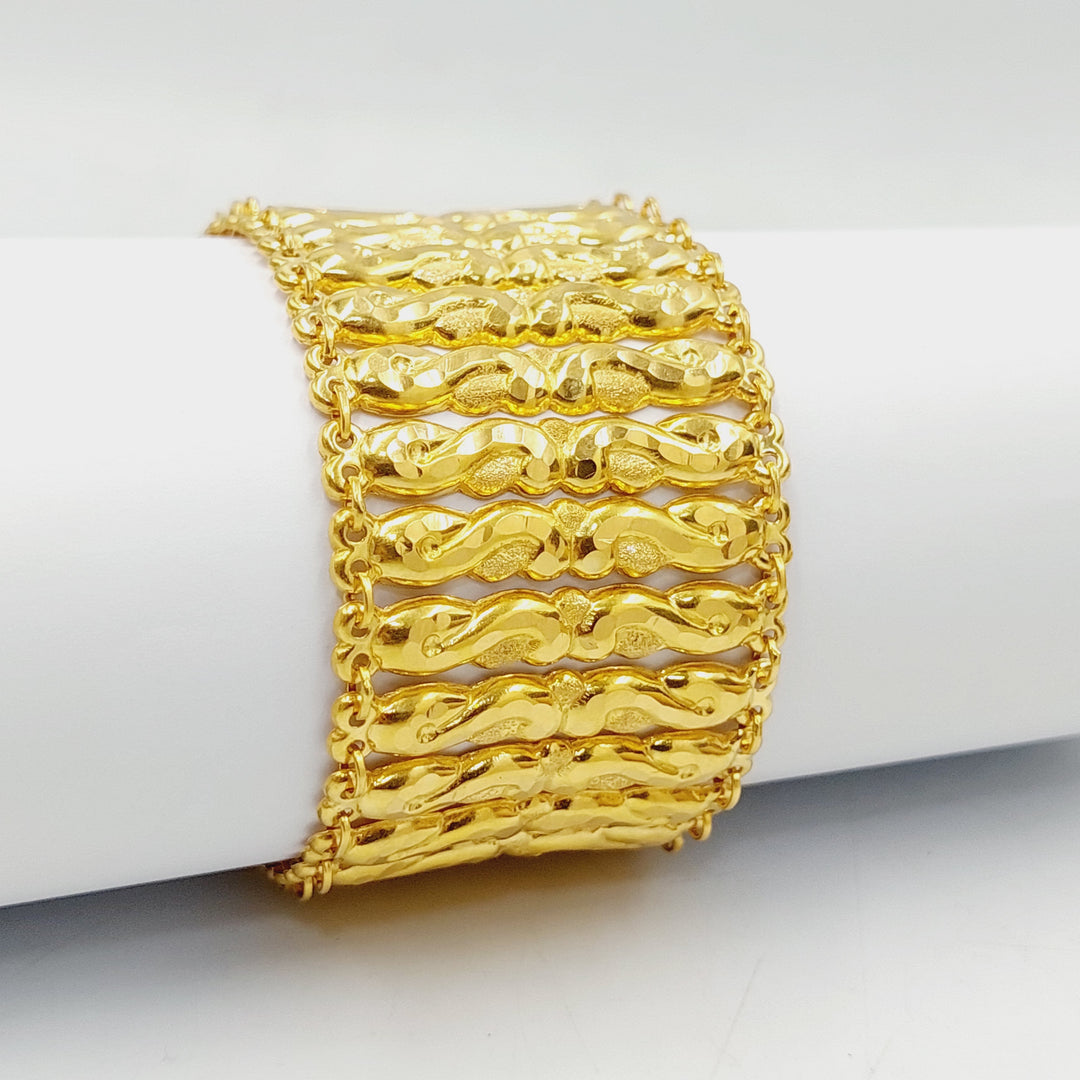 Carpet Bracelet  Made Of 21K Yellow Gold by Saeed Jewelry-29253