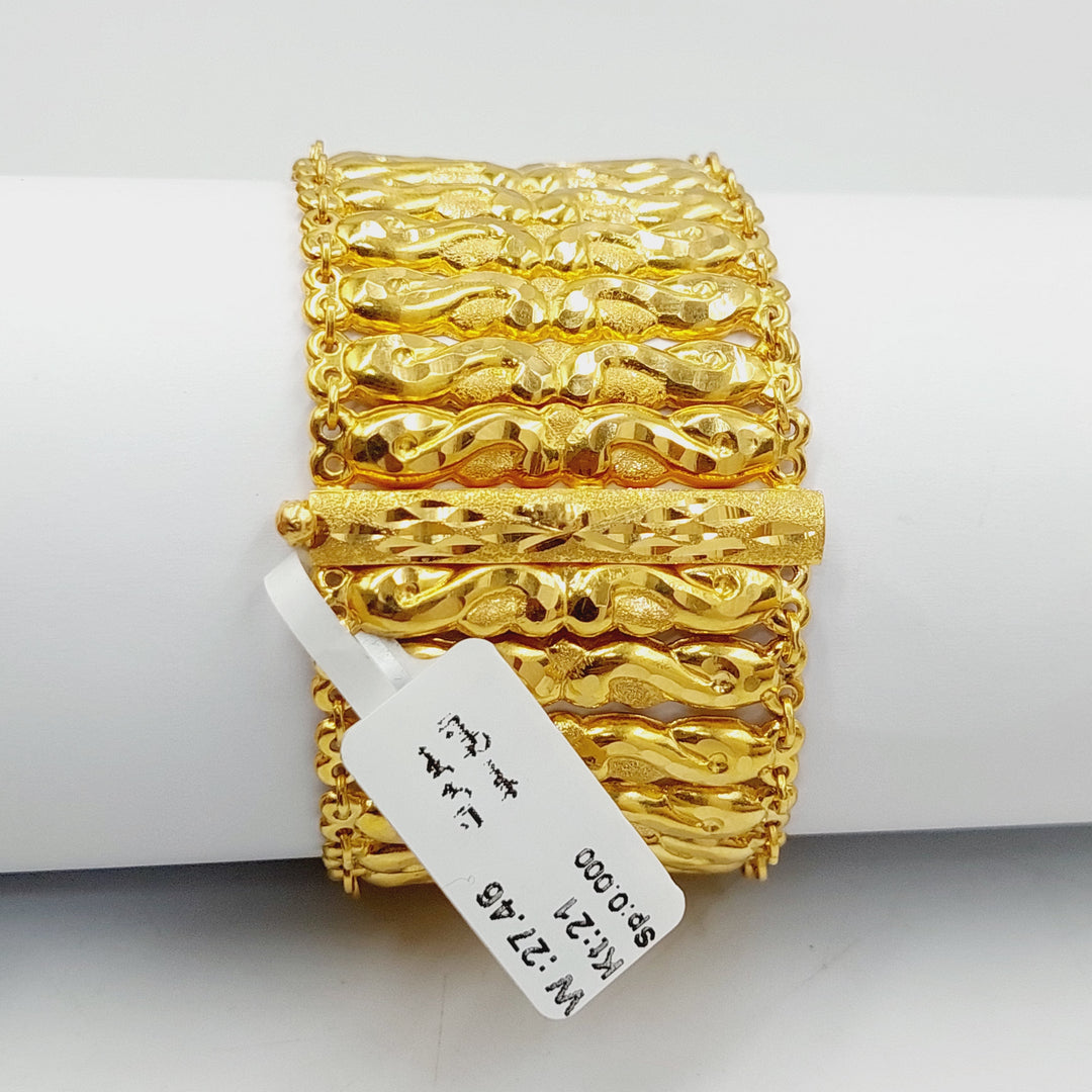 Carpet Bracelet  Made Of 21K Yellow Gold by Saeed Jewelry-29253