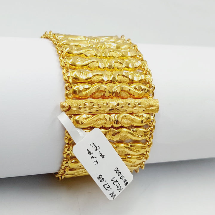 Carpet Bracelet  Made Of 21K Yellow Gold by Saeed Jewelry-29253
