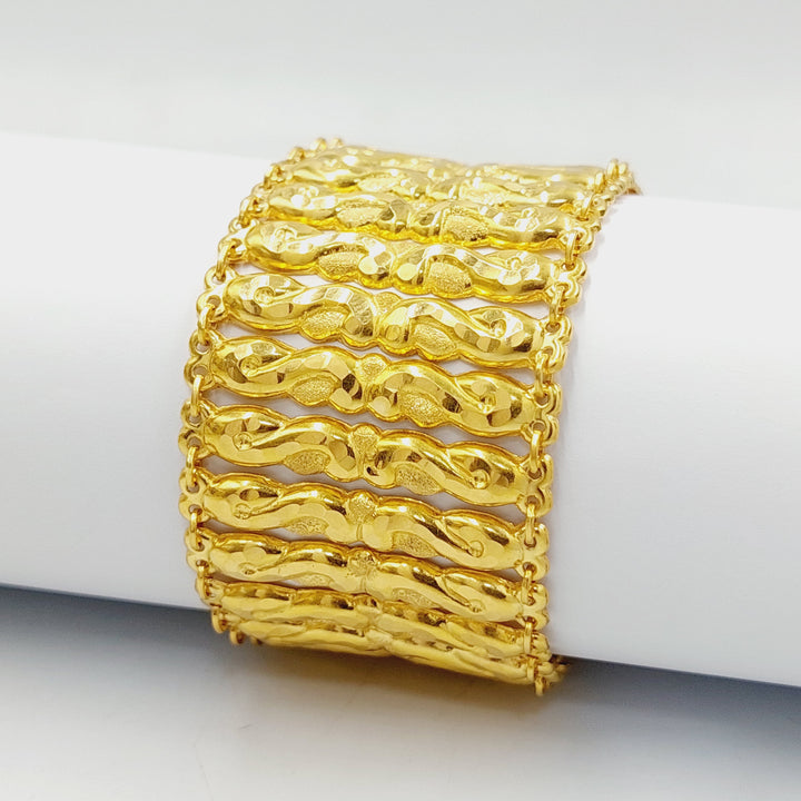 Carpet Bracelet  Made Of 21K Yellow Gold by Saeed Jewelry-29253