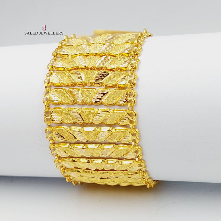 Carpet Bracelet  Made Of 21K Yellow Gold by Saeed Jewelry-29930