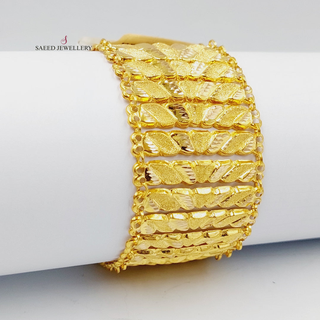 Carpet Bracelet  Made Of 21K Yellow Gold by Saeed Jewelry-29930