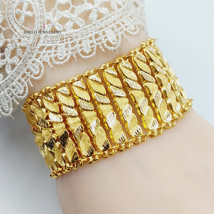 Carpet Bracelet  Made Of 21K Yellow Gold by Saeed Jewelry-29930