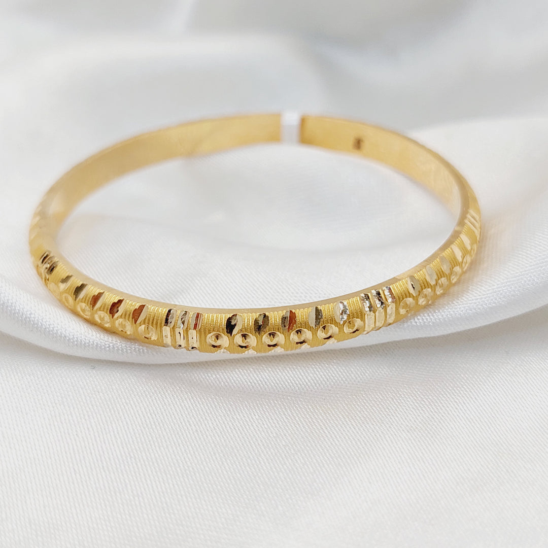 Children's Bangle Made of 21K Yellow Gold
Diameter: 4.5cm | 1.7" by Saeed Jewelry-30914
