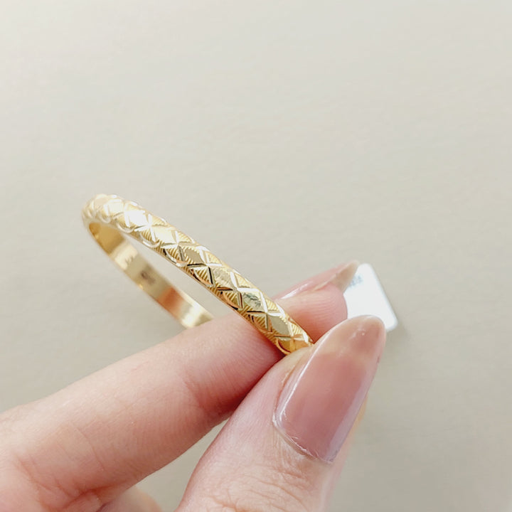 Children's Bangle Made of 21K Yellow Gold
Diameter: 4.5cm | 1.7" by Saeed Jewelry-30915