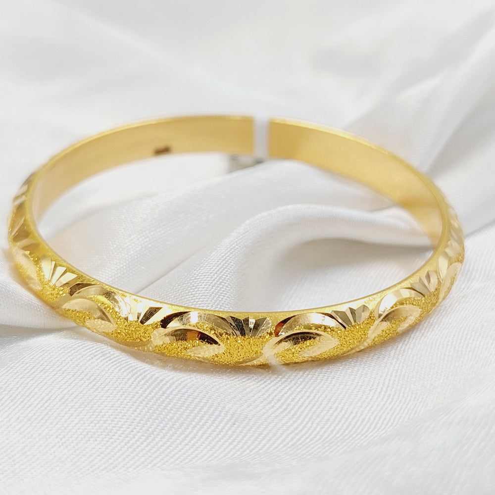 Children's Bangle Made of 21K Yellow Gold
Diameter: 5cm | 2" (up to 14 years old) by Saeed Jewelry-30781