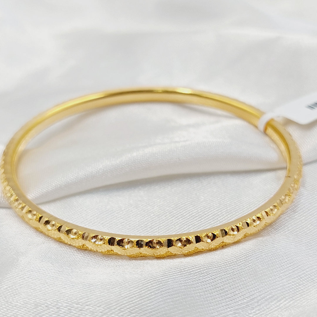 Children's Bangle Made of 21K Yellow Gold
Diameter: 6cm | 2.3" (up to 14 years old) by Saeed Jewelry-30780