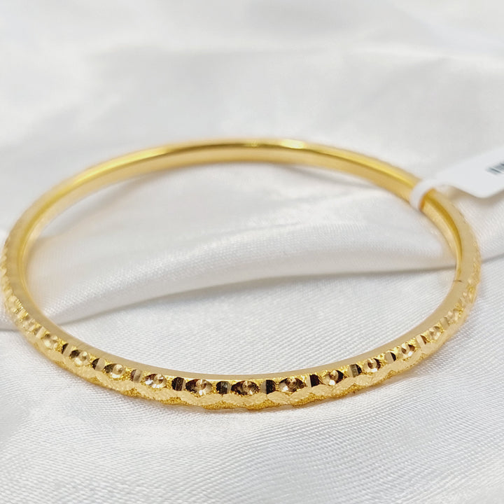 Children's Bangle Made of 21K Yellow Gold
Diameter: 6cm | 2.3" (up to 14 years old) by Saeed Jewelry-30780
